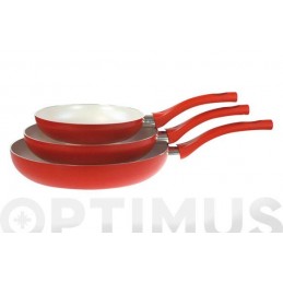 SARTEN SET 3U MILAN ROJA...