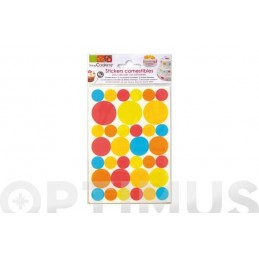 STICKERS COMESTIBLES PUNTOS