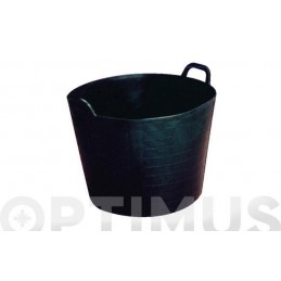 CAPAZO PLASTICO NEGRO 40 L