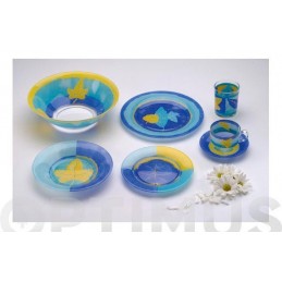 TAZA CON PLATO BIO TURQUESA...