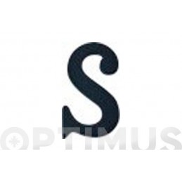 LETRA "S" LATON/75 NEGRO...