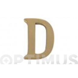 LETRA "D" LATON/75 PULIDO...