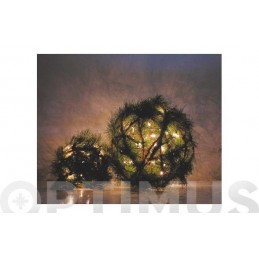 BOLA PINO PIÑAS 35 LUCES 22 CM