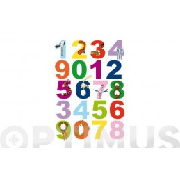 ADHESIVO ESTATICO NUMEROS...