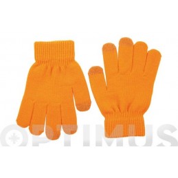 GUANTE TOUCH MOVIL NARANJA