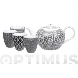TETERA NIPPON BLACK SET + 4...