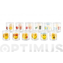 VASO AGUA VIDRIO SMILEY...