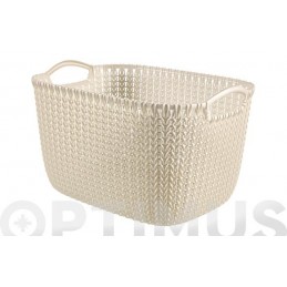CESTA RECTANGULAR KNIT L...