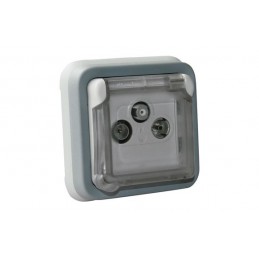 BASE TV EMPOTRAR GRIS IP55...