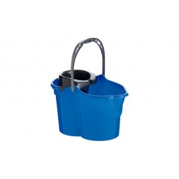 CUBO CON ESCURRIDOR 15 L AZUL