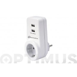 ADAPTADOR CON DOBLE USB ECO...