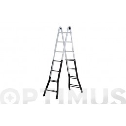 ESCALERA TELESCOPICA ACERO...
