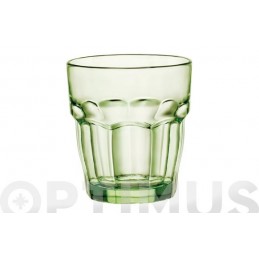 VASO VIDRIO ROCKBAR VERDE...