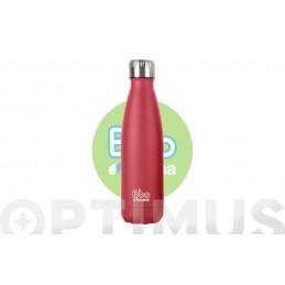 BOTELLA TERMO INOX ROJO 750 ML