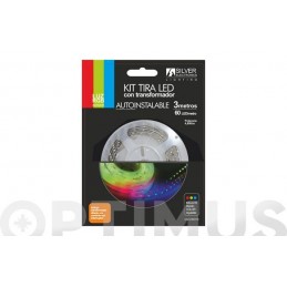 TIRA LED KIT 3M LUZ RGB 7,2W