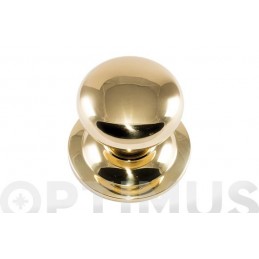POMO PUERTA 70 MM LISO LATON