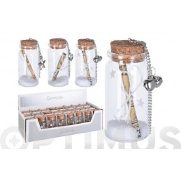 BOTE PERGAMINO MINI 7 CM PLATA