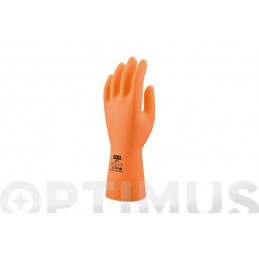 GUANTE LATEX NARANJA...