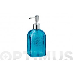 DOSIFICADOR JABON AZUL VETRO