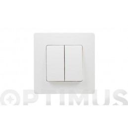 DOBLE CONMUTADOR BLANCO NILOE