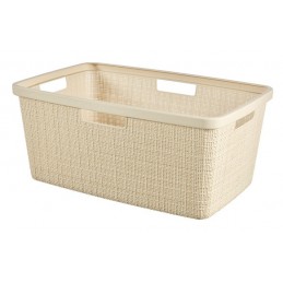CESTA JUTE 46L BLANCO ROTO...