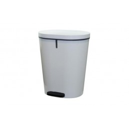 CUBO PEDAL OVAL 25 L BLANCO