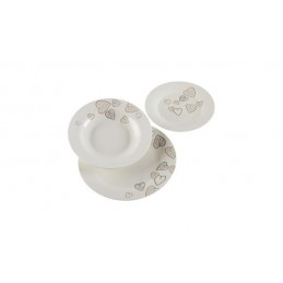 VAJILLA PORCELANA 18 PZAS COZY