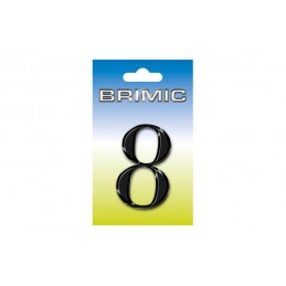 NUMERO LATON 100 MM 8 NEGRO