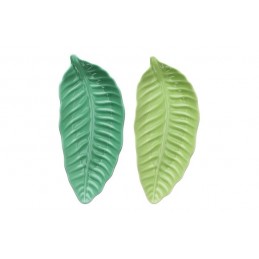 PLATO STONEWARE HOJA VERDE...