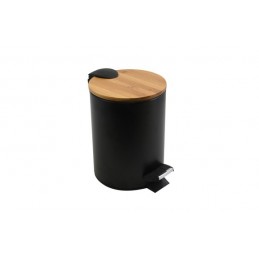 CUBO BAÑO CON PEDAL NEGRO...