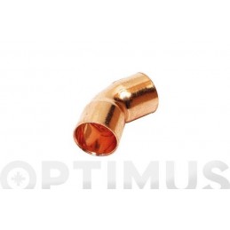 CURVA COBRE 45 H-H  12 MM 5...