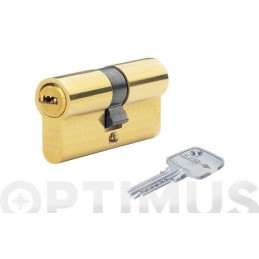 CILINDRO D6 LATON LLAVE PUNTOS
