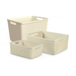 CESTA RECTANGULAR JUTE 12L