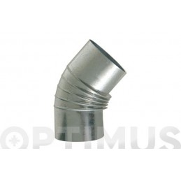 CODO GALVANIZADO CHIMENEA