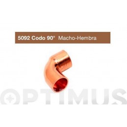 CODO 90Âº MACHO-HEMBRA COBRE