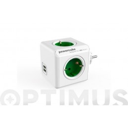 ADAPTADOR POWERCUBE 4T + 2USB