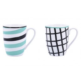 MUG PORCELANA ZIGZAG BID...