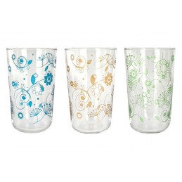 VASO ALTO DECORADO PACK 3 UDS