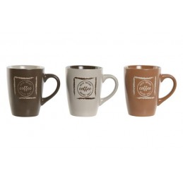 MUG GRES DECORADO SURTIDO