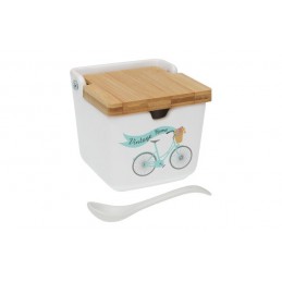 AZUCARERO CERAMICA TAPA BAMBU