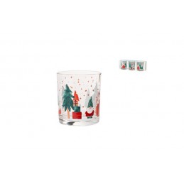 VASO DECORADO SET 3 U NAVIDAD