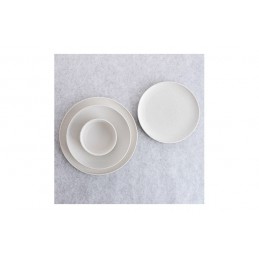 PLATO PORCELANA BLANCA FOSIL