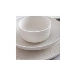 PLATO PORCELANA BLANCA FOSIL