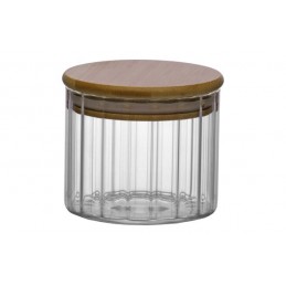 BOTE BOROSILICATO TAPA MADERA