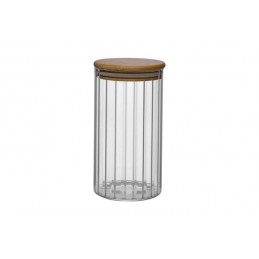 BOTE BOROSILICATO TAPA MADERA