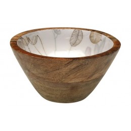 BOL MADERA DECORADA  ESMALTADO