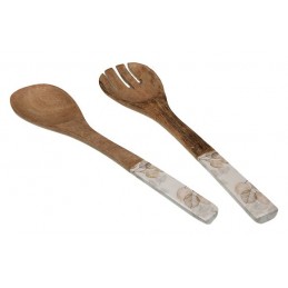 CUBIERTOS ENSALADA  MADERA...