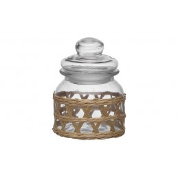 BOTE  CRISTAL CON TAPA