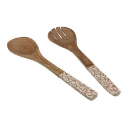 UTENSILIOS ENSALADA MADERA...