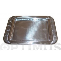 BANDEJA INOX GLUCKY 49X35 CM
